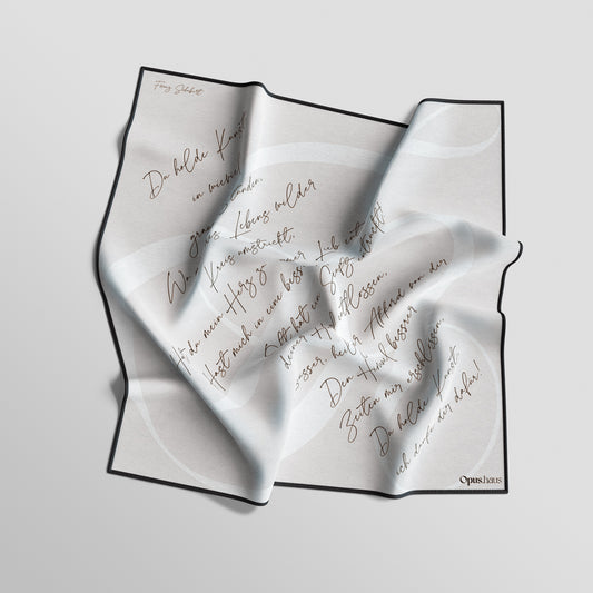 Schubert Song Lyrics Music Silk Scarf Pocket Square