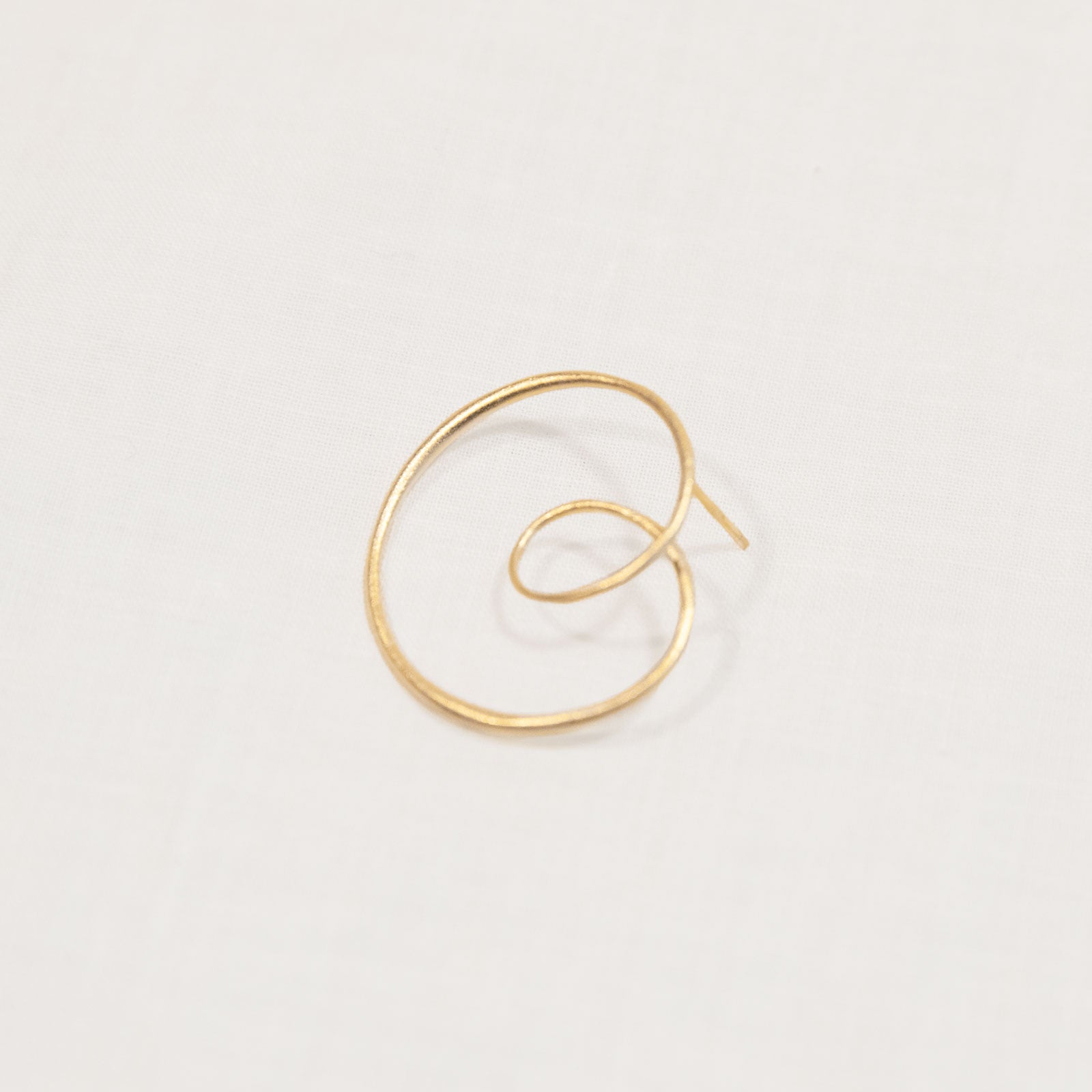 18k gold Debussy Prelude Loop Earrings