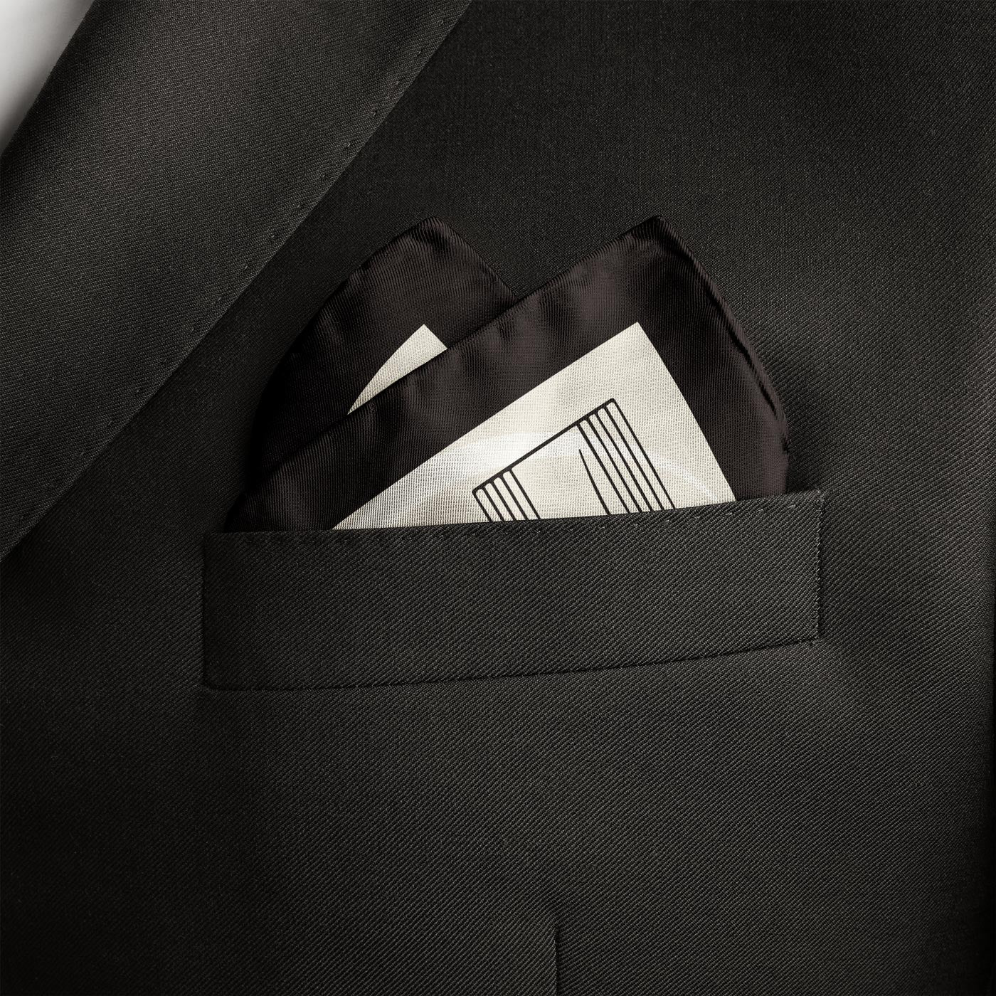 Empty Score Sheet Music Silk Scarf Pocket Square