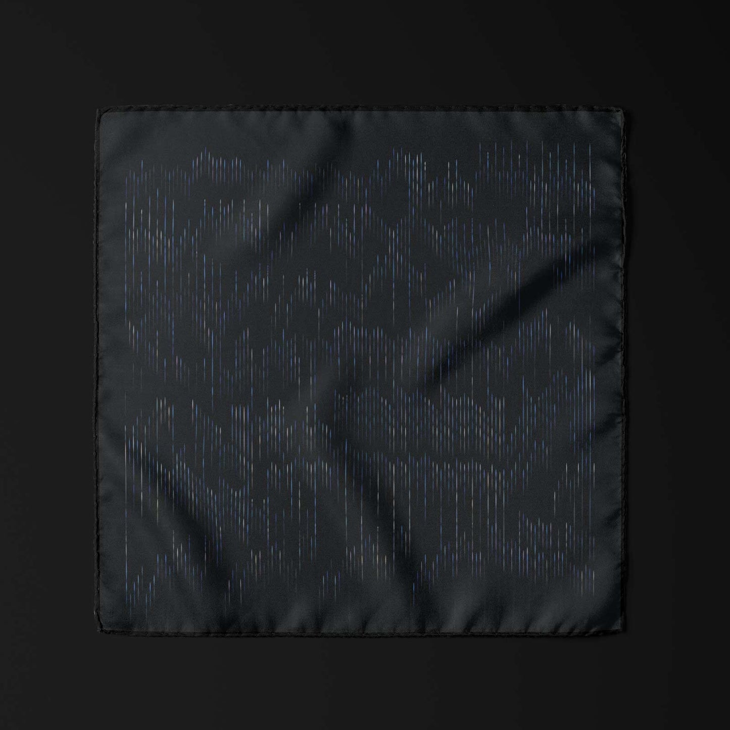 Bach Fugue Pattern Silk Pocket Square Scarf