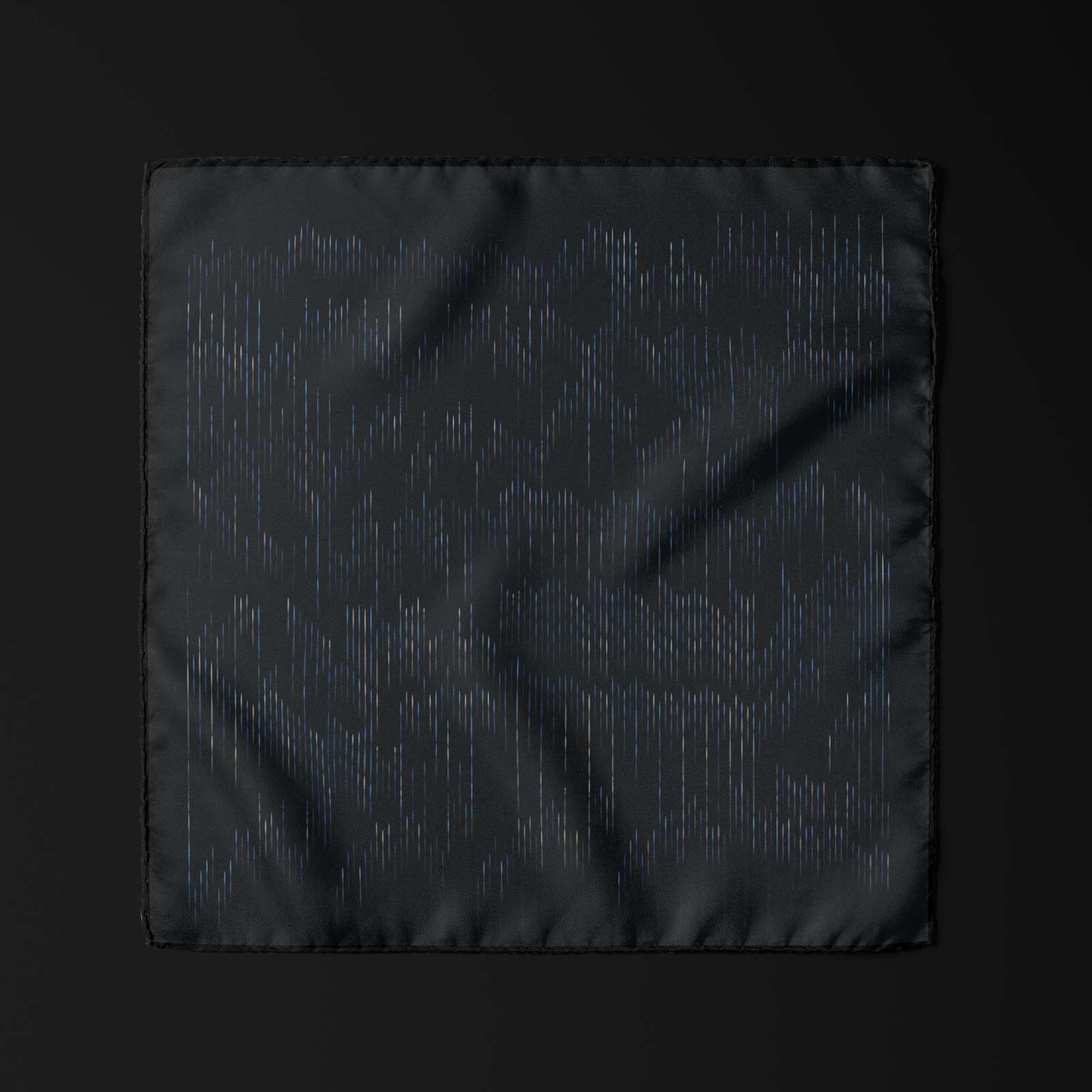 Bach Fugue Pattern Silk Pocket Square Scarf