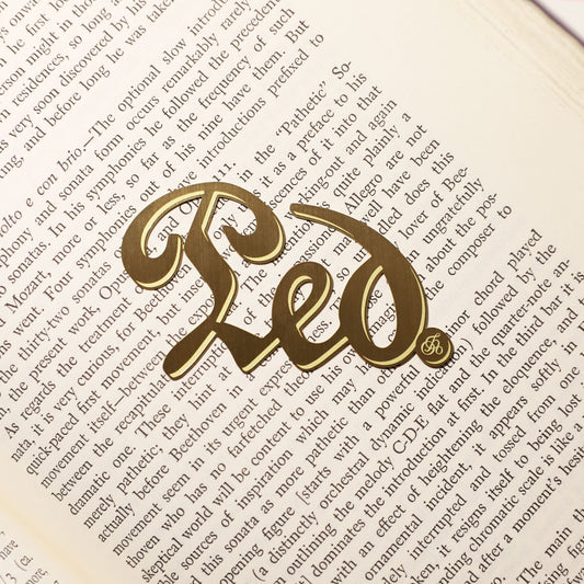 Pianist Piano Pedal Brass Bookmark