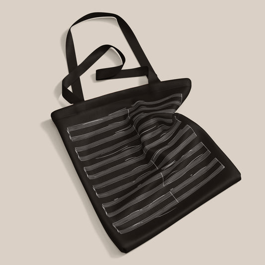 Sheet Music Empty Score Cotton Tote Bag