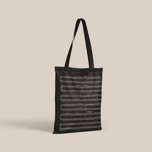Sheet Music Empty Score Cotton Tote Bag