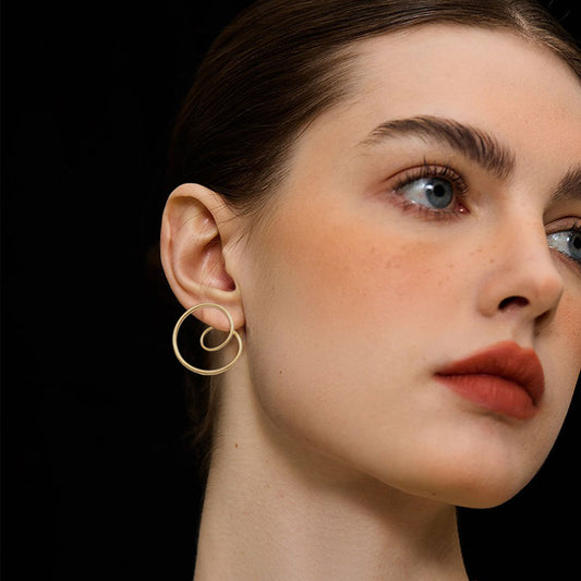 18k Gold-plated Debussy Loop Earrings