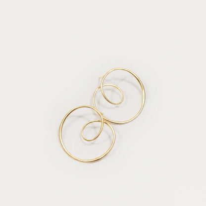 18k Gold-plated Debussy Loop Earrings