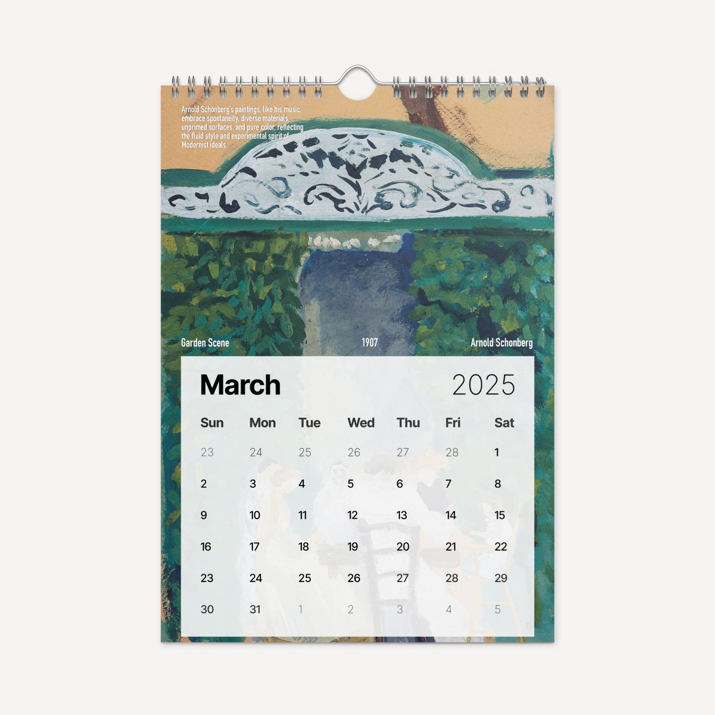 Musician calendar March Arnold Schonberg