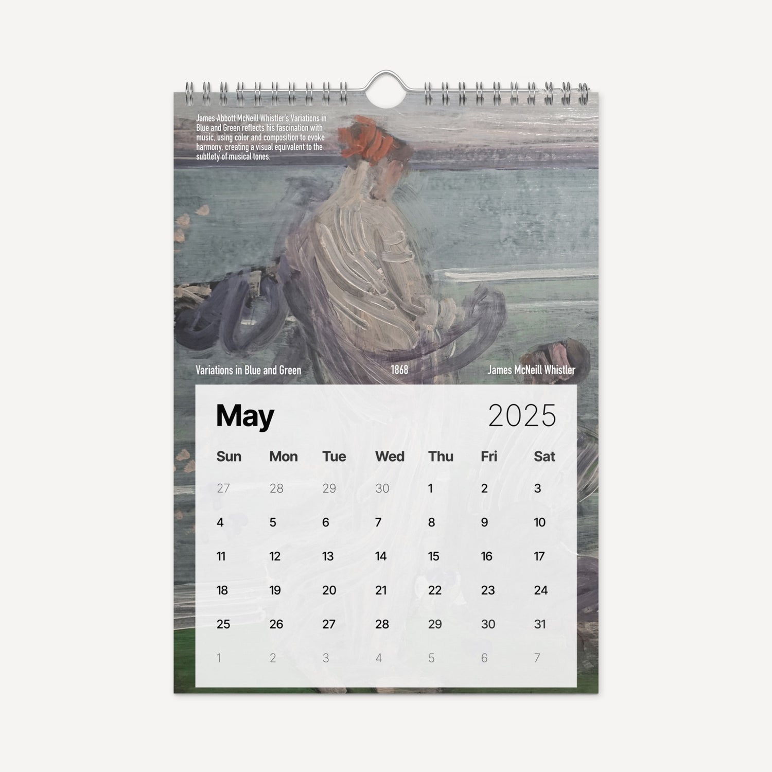 Musician calendar May Variations Whistler