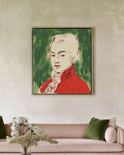 Mozart Colorful Art Print 3