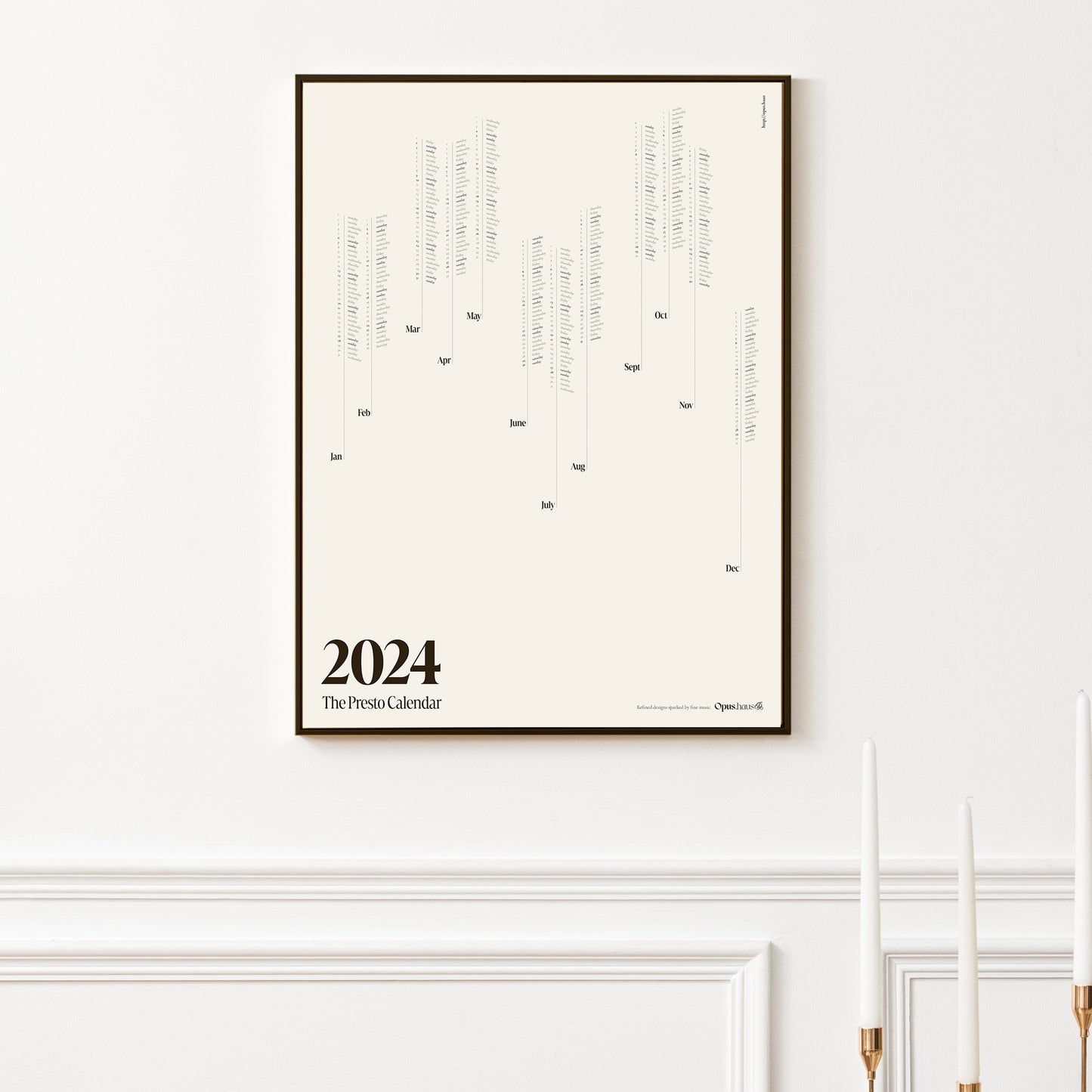 2024 Music Note Calendar