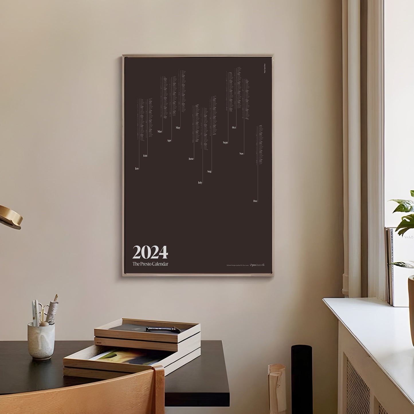 2024 Music Note Calendar