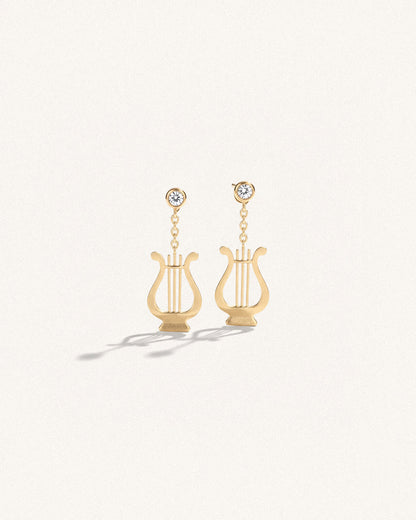 Lyre Drop Earrings