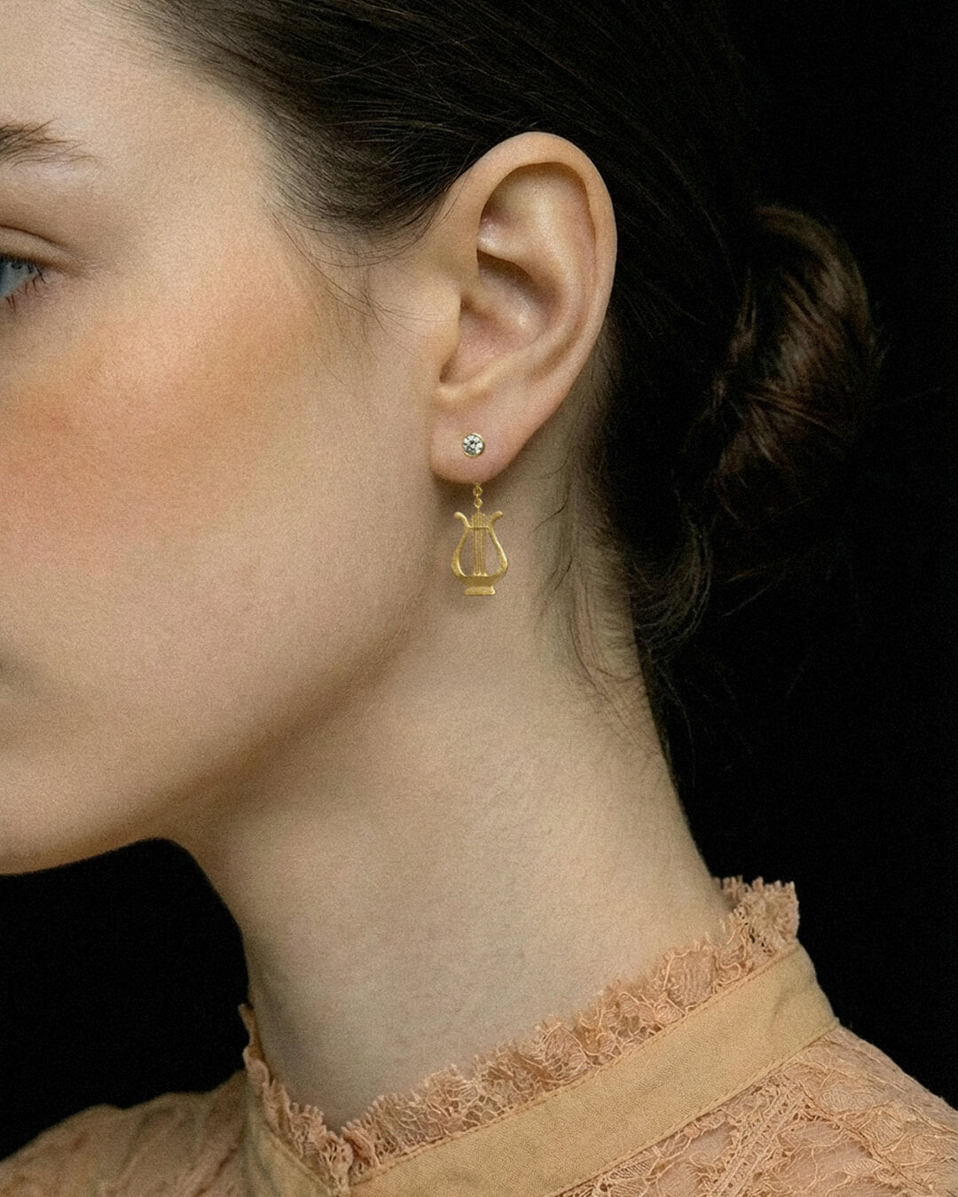 Lyre Drop Earrings