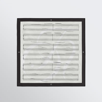 Empty Score Sheet Music Silk Scarf Pocket Square