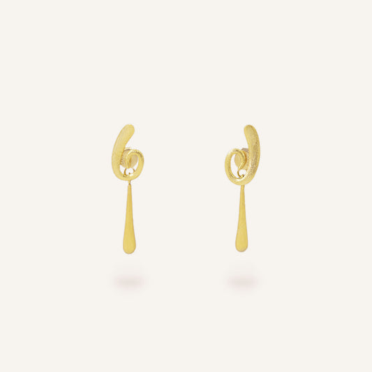 18k gold Debussy Perfume Prelude Earrings