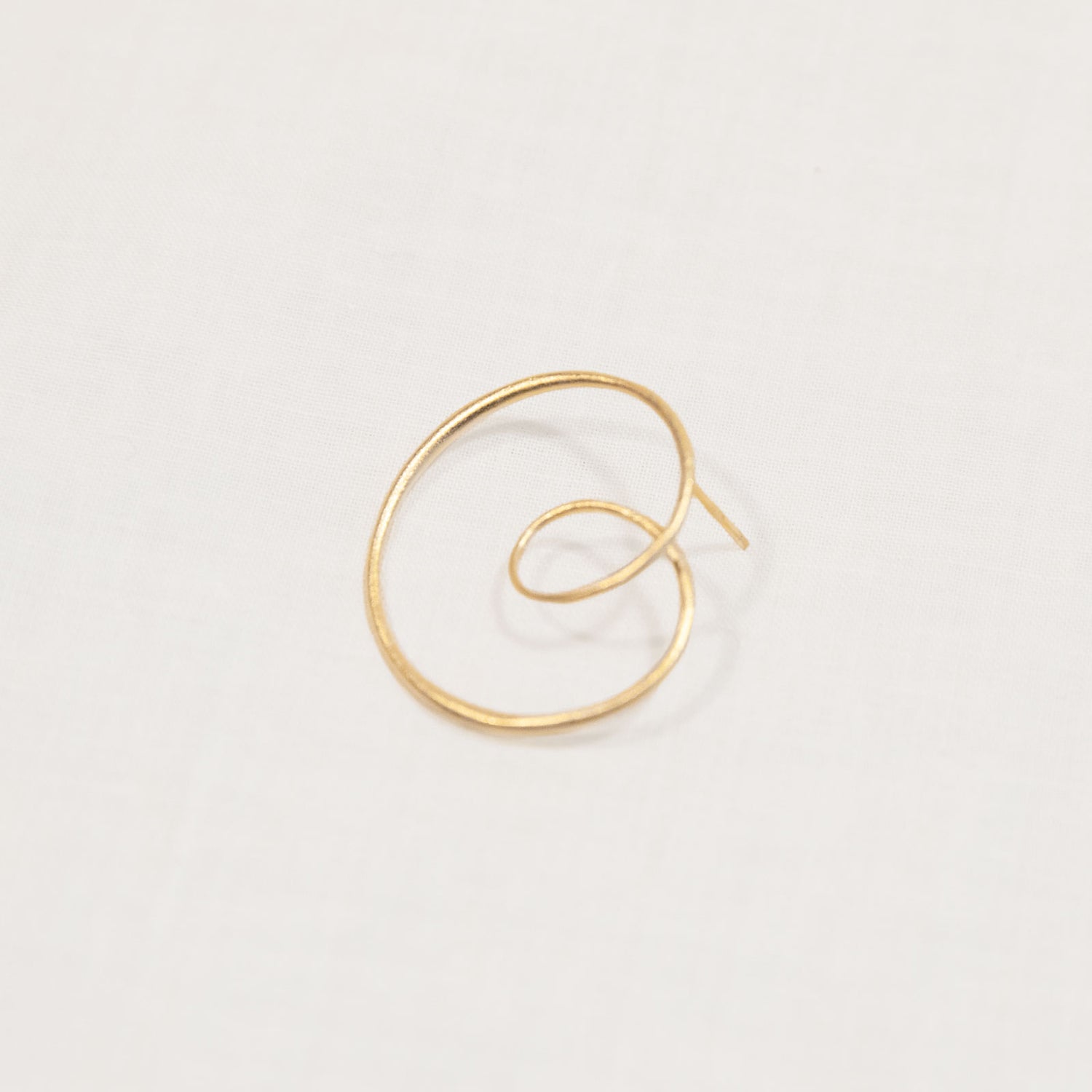 18k gold Debussy Prelude Loop Earrings
