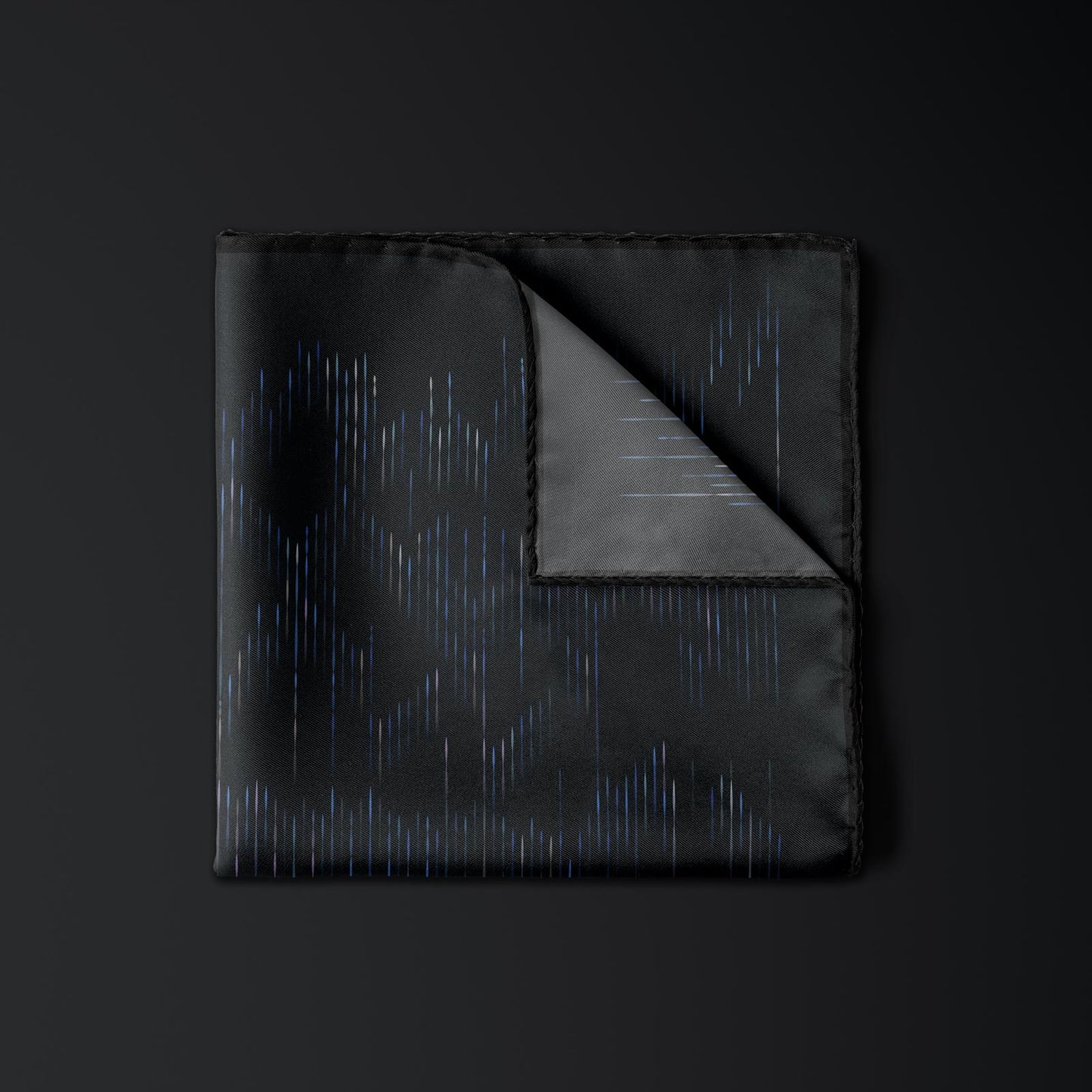 Bach Fugue Pattern Silk Pocket Square Scarf
