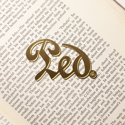 Pianist Piano Pedal Brass Bookmark